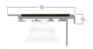 Stair nosing for carpet tiles