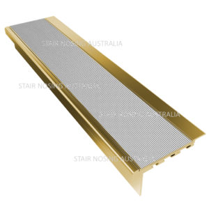 Brass carpet stair nosing