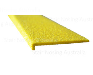 Yellow FRP stair treads